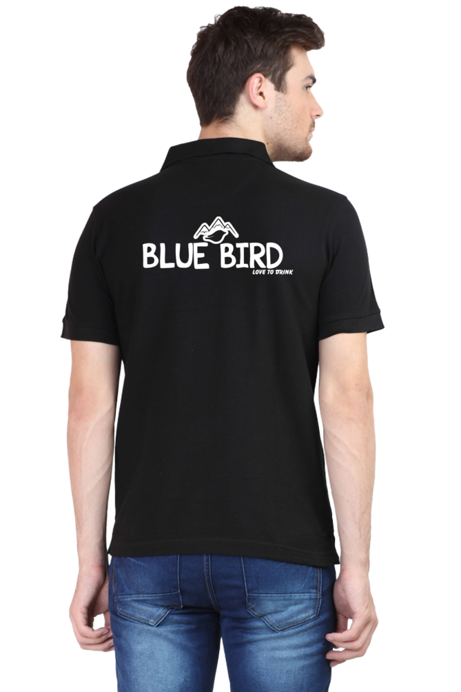 Polo T-Shirts Blue Bird Cafe