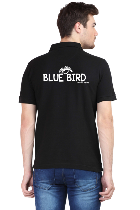 Polo T-Shirts Blue Bird Cafe