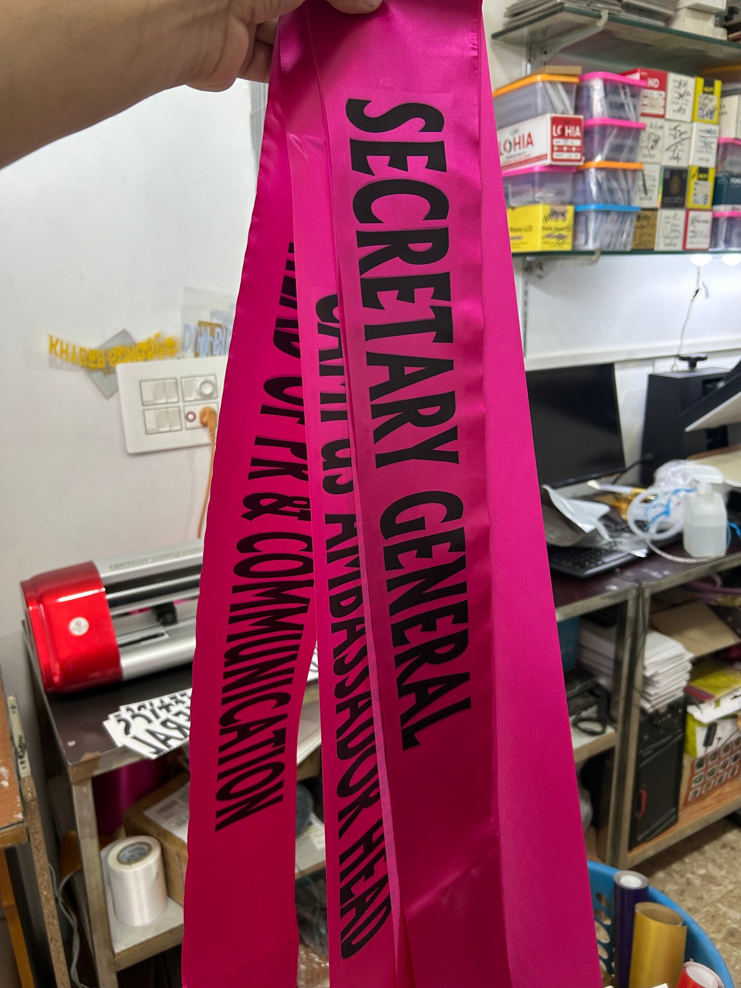 Customized Sashes for farewell annual day etc