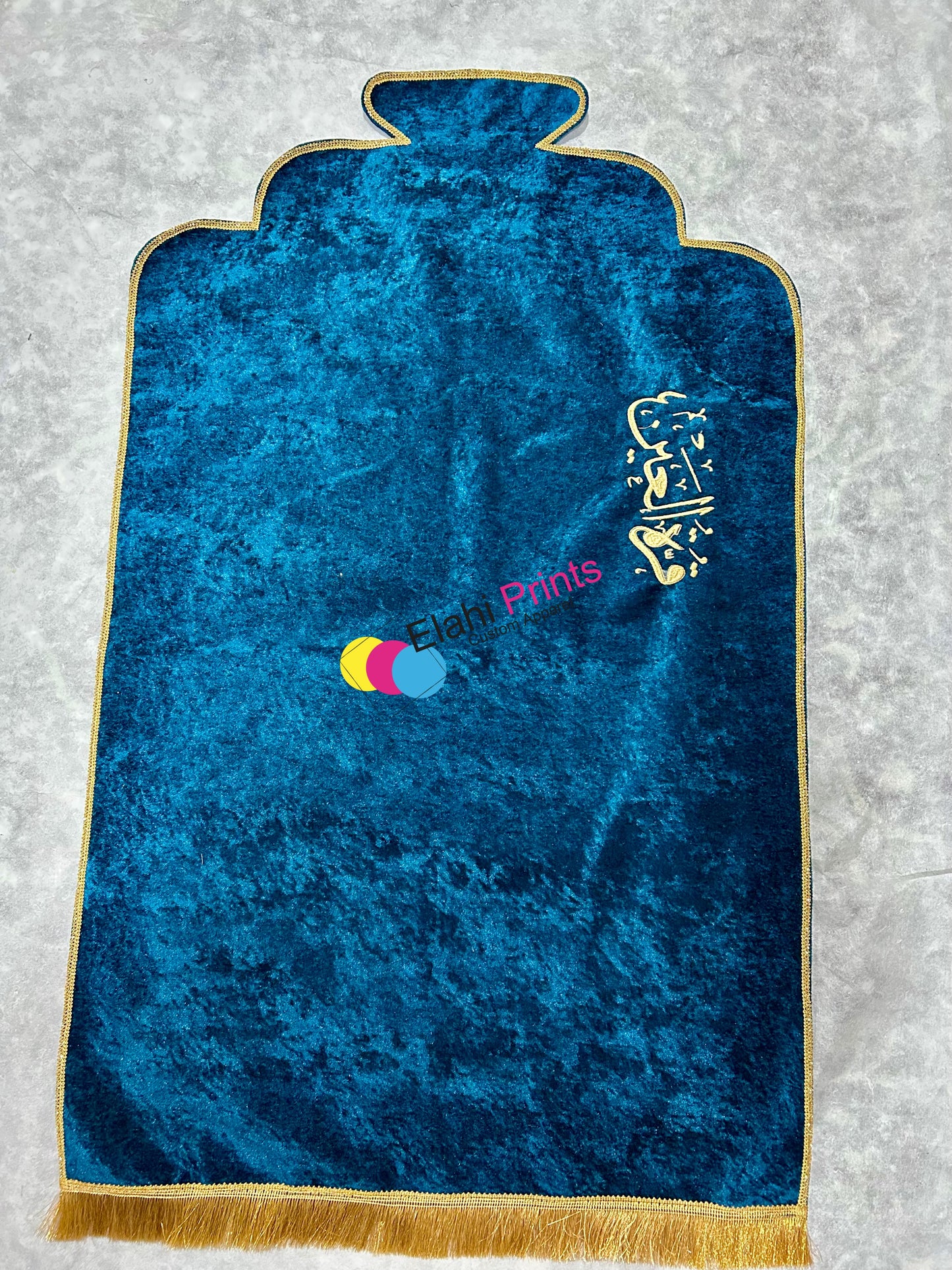 Customized Valvet Embroidery Prayer Rugs (Single Mat)