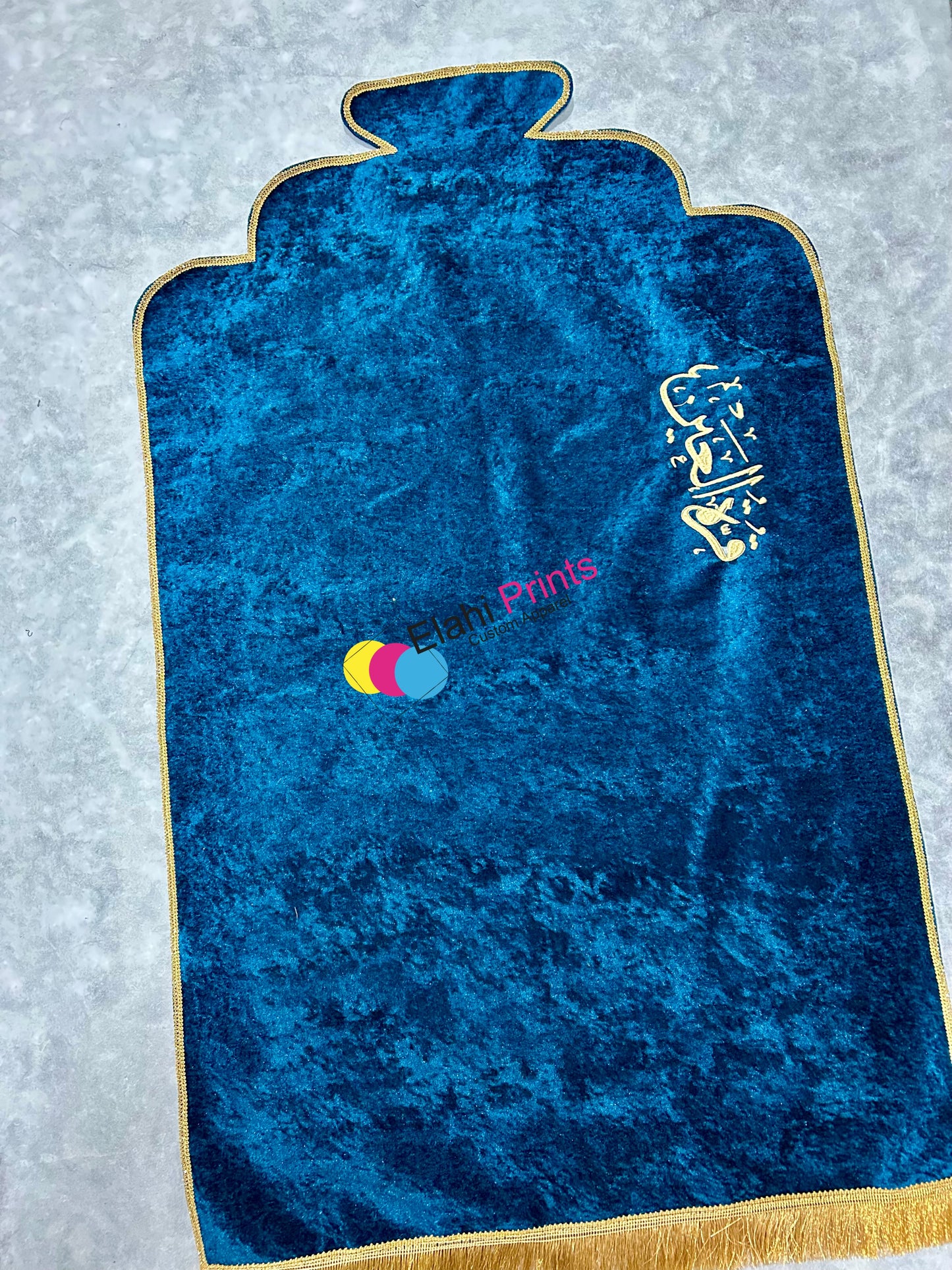 Customized Valvet Embroidery Prayer Rugs (Single Mat)