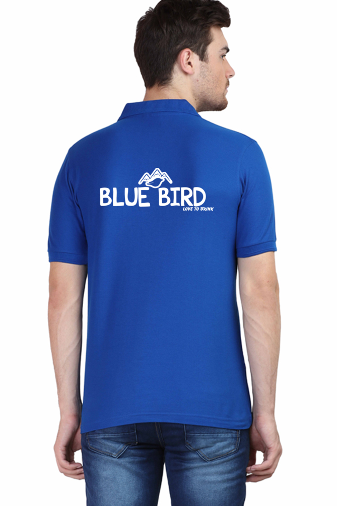 Polo T-Shirts Blue Bird Cafe