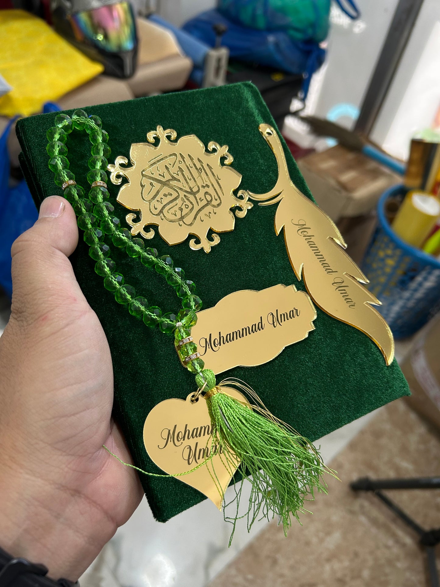 Customized Al-Quran Set | Tasbih |Bookmark