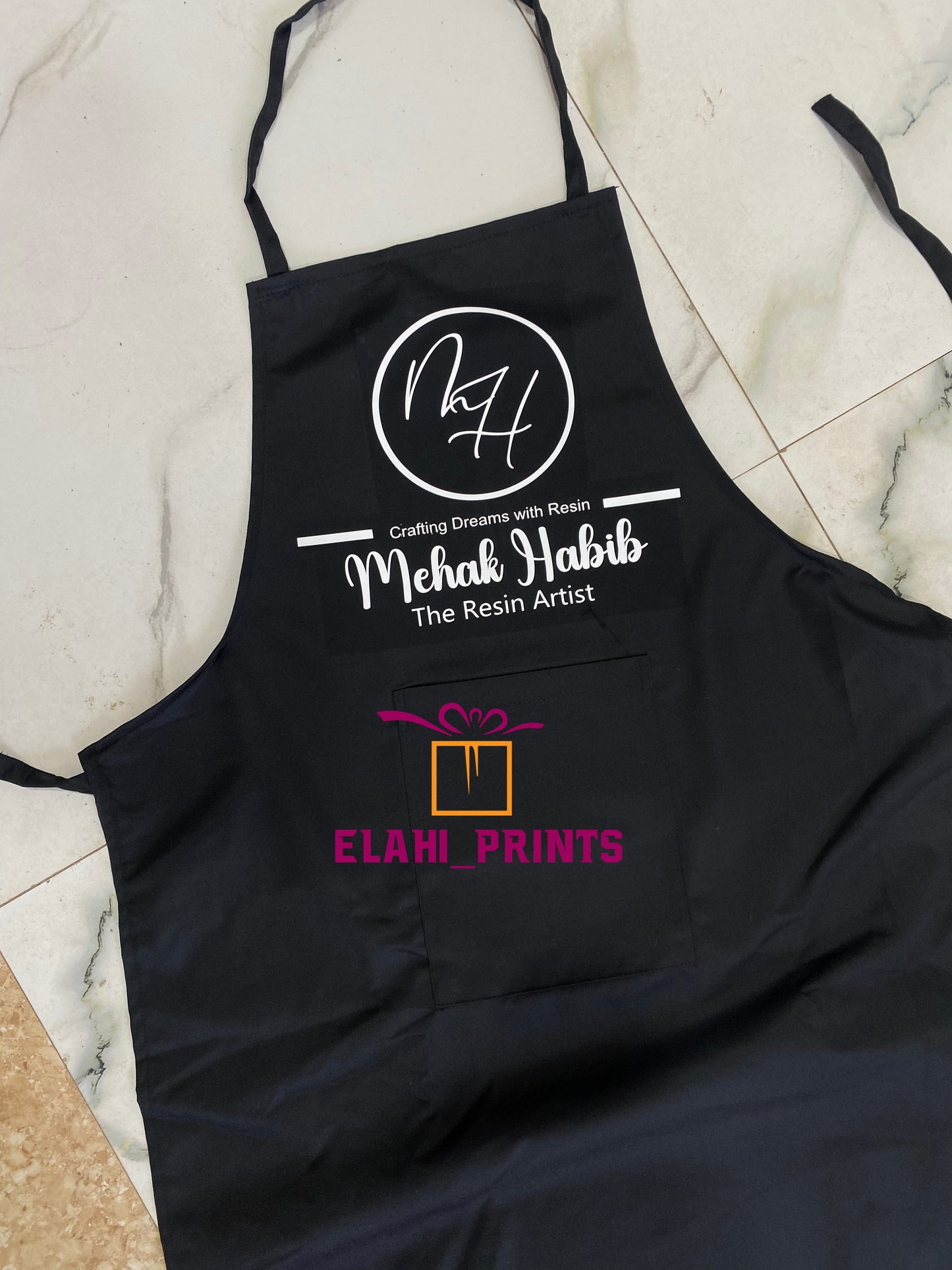 Customized Cotton Black Aprons