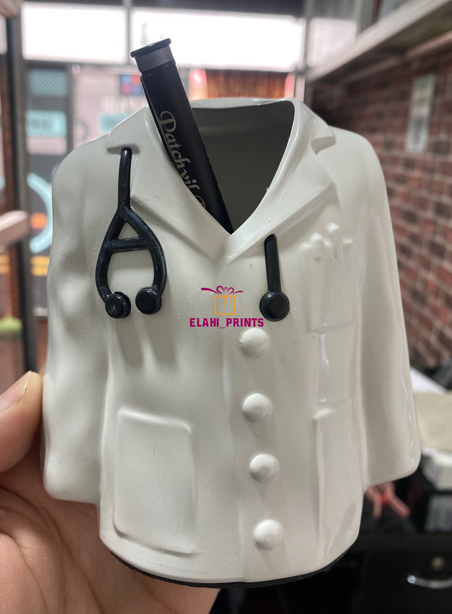 Doctor Coat Pen Holder Stand